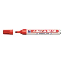 Marcador Perm.Edding 3000 Rojo Cja.10 Ud
