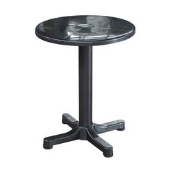Mesa Balcón Ø 60 Cm. Antracita
