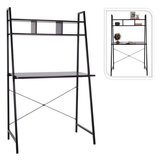 Mesa Escritorio Color Negro 84X46X142 Cm