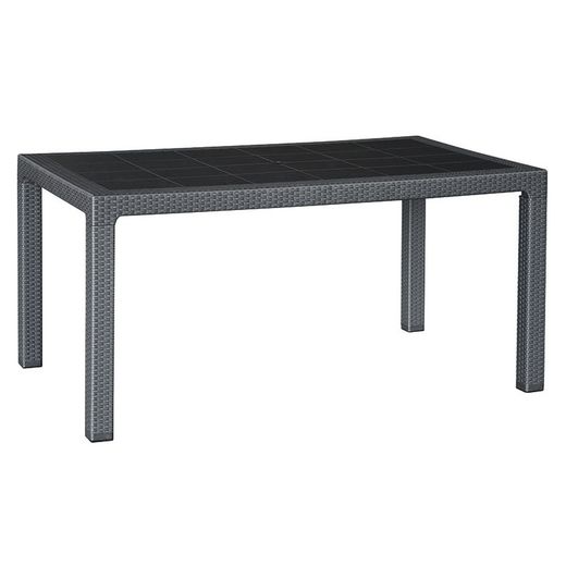 Mesa Imit.Ratan Resin 150x90xh72 Cm.Ant.