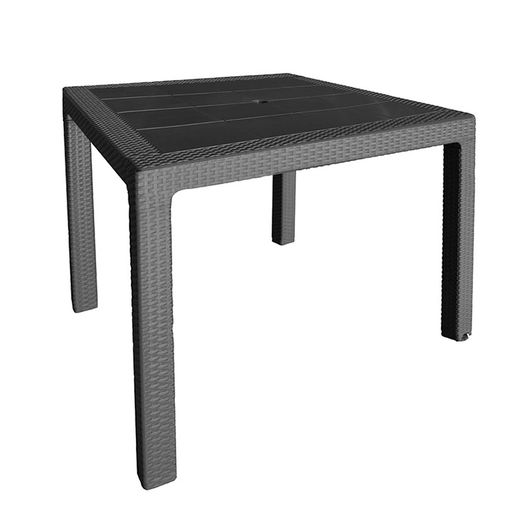 Mesa Imit.Ratan Resin 80x80xh72 Cm.Ant.
