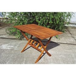 Mesa Madera Acacia 120X70 Cm