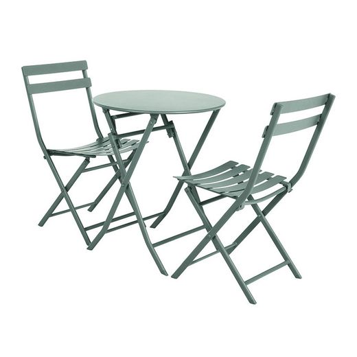 Mesa Metálica Ø 60 Cm. Verde
