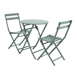Mesa Metálica Ø 60 Cm. Verde
