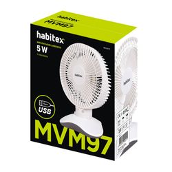 Mini Ventilador Usb De Mesa Habitex 6"