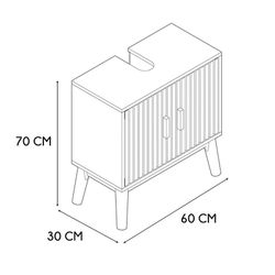 Mueble Lavabo 60X30X70. MODELO KLAUS.