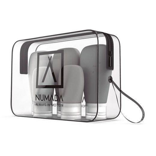 Neceser Transparente C/Botellas P/Viaje