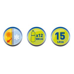 Nevera Flexible 15 L. Azul