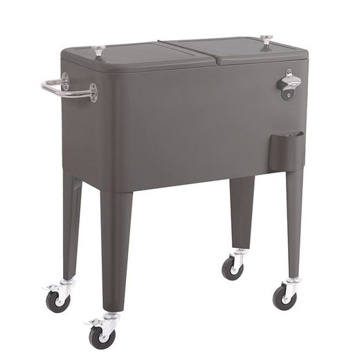 Nevera Vint. Ruedas Gris 56Lts Alaska