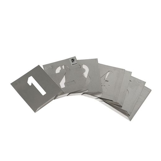 Numeracion Arial Aluminio P/Rotular 60mm
