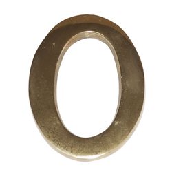Numero Latón 10 Cm Nº 0 . Ehl