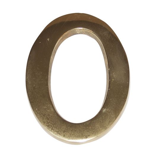 Numero Latón 10 Cm Nº 0 . Ehl