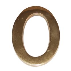 Numero Latón 10 Cm Nº 0 . Ehl