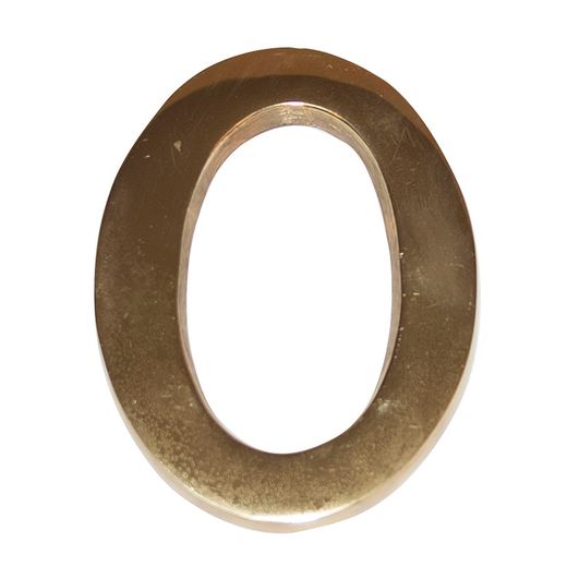 Numero Latón 10 Cm Nº 0 . Ehl