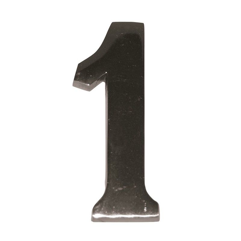 Numero Níquel Mate 10 Cm Nº 1  Ehl