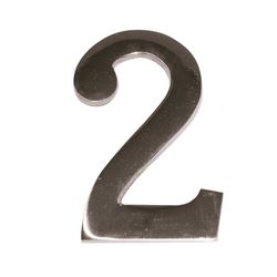 Numero Níquel Mate 10 Cm Nº 2 Ehl