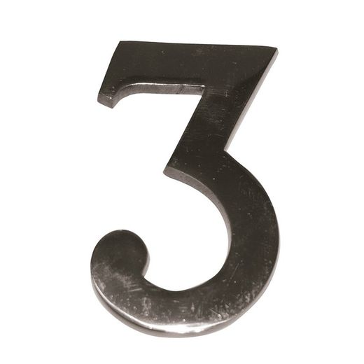 Numero Níquel Mate 10 Cm Nº 3 Ehl