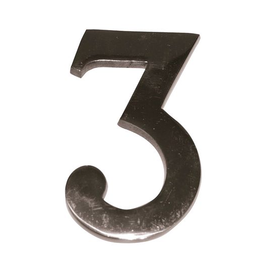 Numero Níquel Mate 10 Cm Nº 3 Ehl