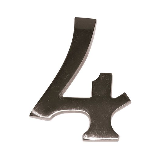 Numero Níquel Mate 10 Cm Nº 4 Ehl