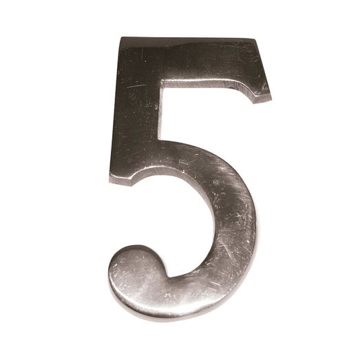 Numero Níquel Mate 10 Cm Nº 5 Ehl
