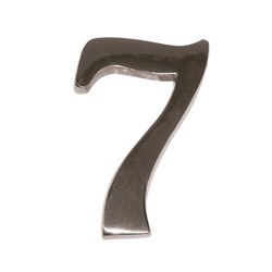 Numero Níquel Mate 10 Cm Nº 7 Ehl