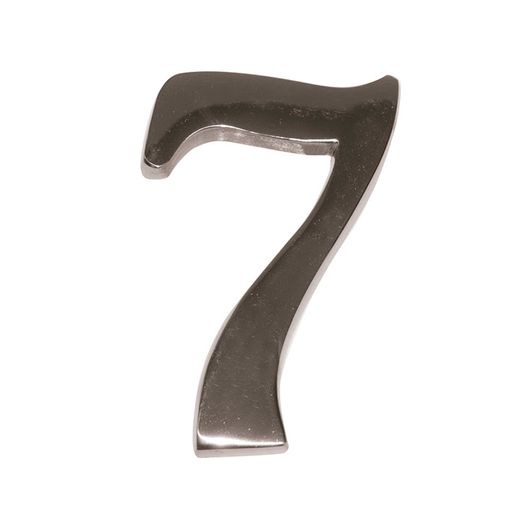 Numero Níquel Mate 10 Cm Nº 7 Ehl
