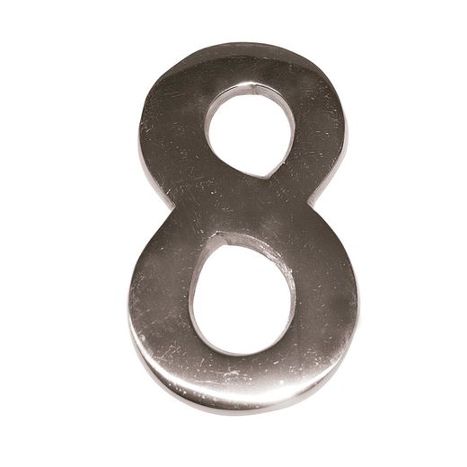 Numero Níquel Mate 10 Cm Nº 8 Ehl