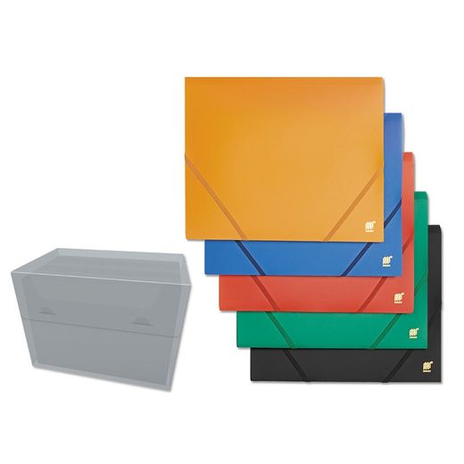 Pack 6 Carpetas Gomas /Solapa A4 Surt.