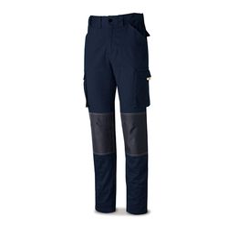 Pantalon Stretch Con Bolsillos Laterales Color Azul Marino Talla 44