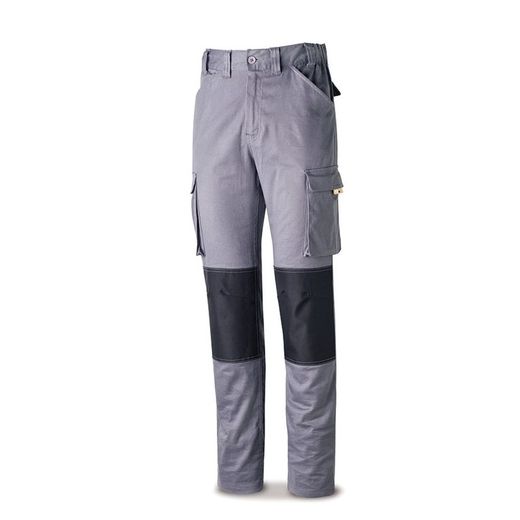Pantalon Stretch Con Bolsillos Laterales Color Gris Talla 44