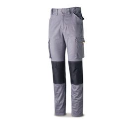 Pantalon Stretch Con Bolsillos Laterales Color Gris Talla 48