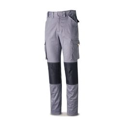 Pantalon Stretch Con Bolsillos Laterales Color Gris Talla 52