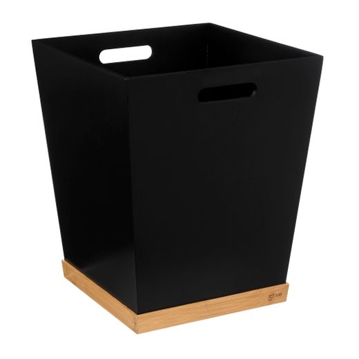 Papelera Oficina Bambu Bava Negra