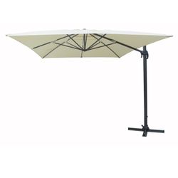 Parasol Aluminio Lateral 3x3m. Color Crudo/Antracita.