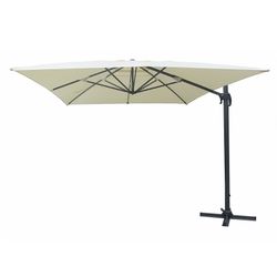 Parasol Aluminio Lateral 3x3m. Color Crudo/Antracita.