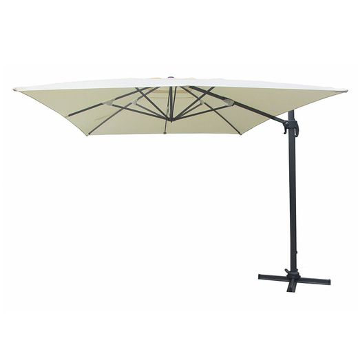 Parasol Aluminio Lateral 3x3m. Color Crudo/Antracita.