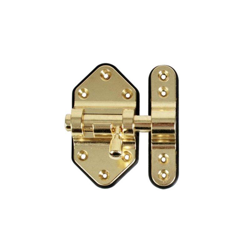 Pasador Cerrojo Reforzado Base Plástico 40mm Cromado Mate