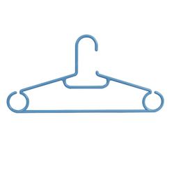Percha Plastico 5 Unidades 40cm Azul Habitex