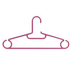 Percha Plastico 5 Unidades 40cm Rosa Habitex