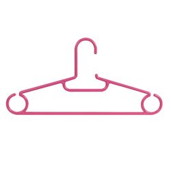 Percha Plastico 5 Unidades 40cm Rosa Habitex