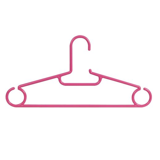 Percha Plastico 5 Unidades 40cm Rosa Habitex
