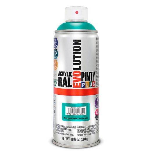 Pintura Spray Acrilica Azul Turqu 400ml