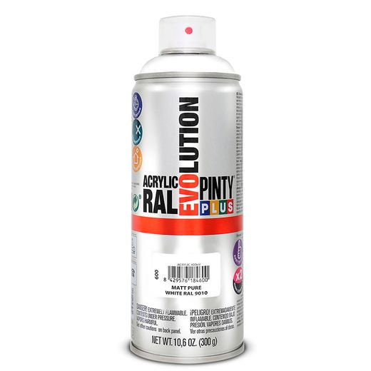 Pintura Spray Acrilica Blanco Mate 400ml