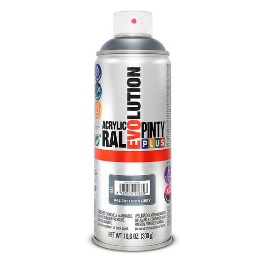 Pintura Spray Acrilica Gris Hierro 400ml