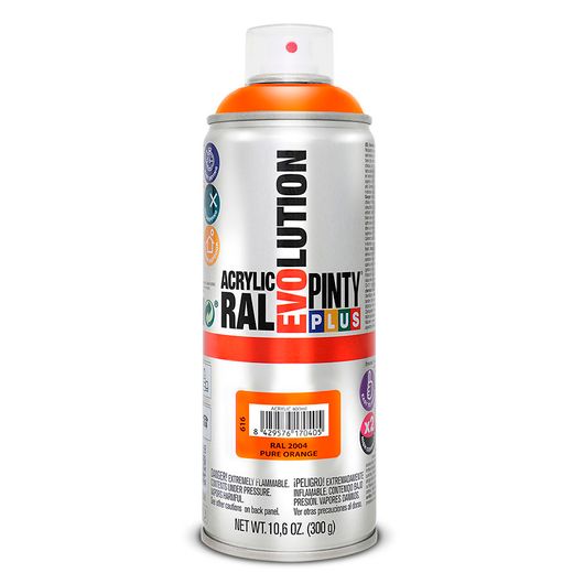 Pintura Spray Acrilica Naranja 400ml