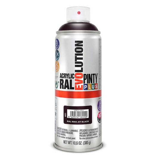 Pintura Spray Acrilica Negro Brill.400ml