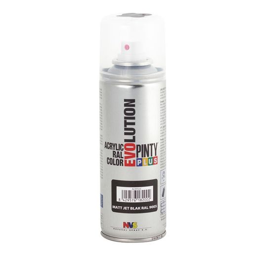 Pintura Spray Acrilica Negro Mate 200ml