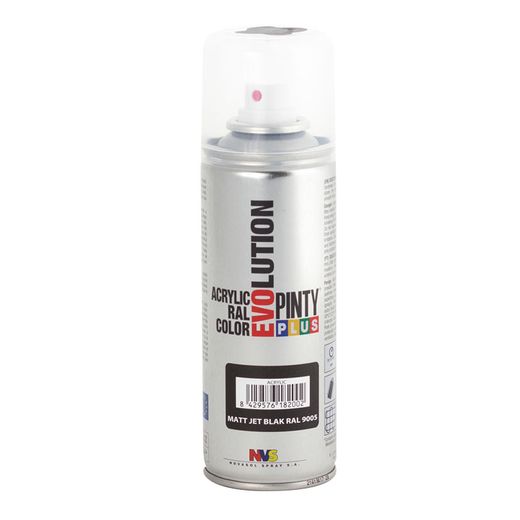 Pintura Spray Acrilica Negro Mate 200ml
