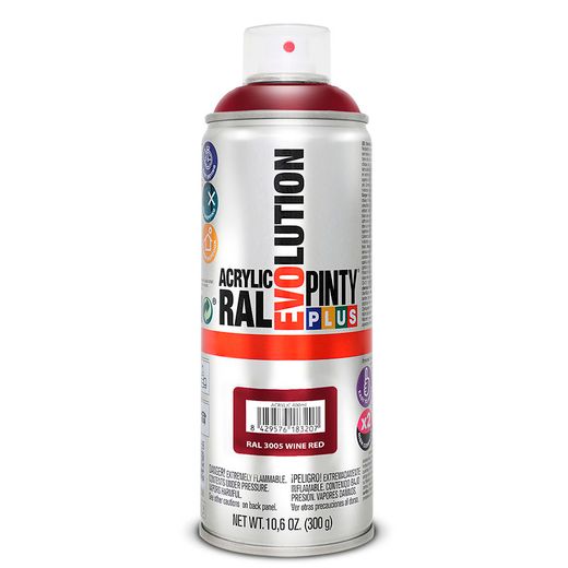 Pintura Spray Acrilica Rojo Burdeos400ml