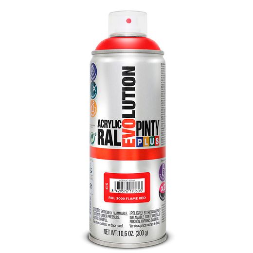 Pintura Spray Acrilica Rojo Fuego.400ml